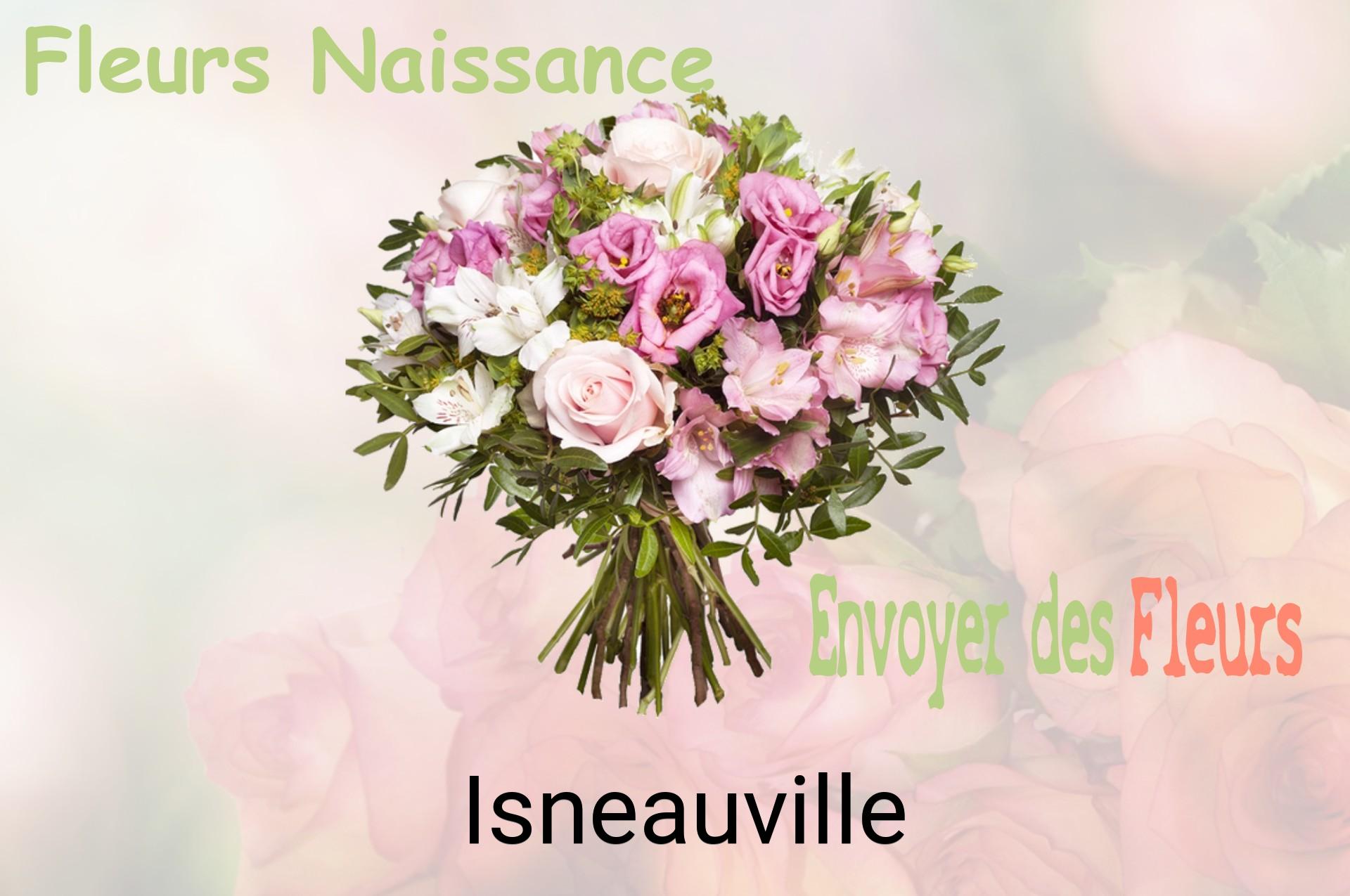 Bouquet de fleurs de naissance livré à Isneauville